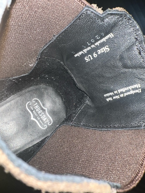 Thursday Boot Company Men's Chukka Chelsea Boots in Dark Brown - Picture 5 of 6